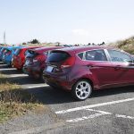 フィエスタ Mk7 イギリス仕様 リアビュー フィエスタ Mk7 イギリス仕様 リアビュー