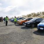 駐車場はフォード一色に 駐車場はフォード一色に